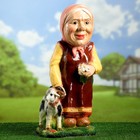 Садовая фигура "Бабка с козой" 14х33х60см - Фото 7