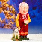 Садовая фигура "Бабка с козой" 14х33х60см - Фото 4