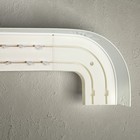 Карниз двухрядный «Лист», ширина 340 см, золото, цвет белый  (артикул 4228570)  большой выбор товаров оптом и в розницу по низким ценам с доставкой