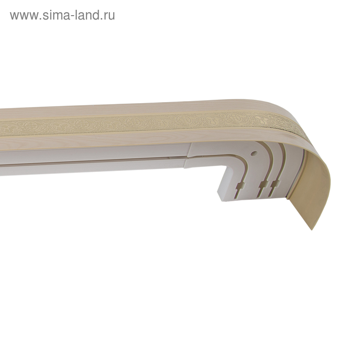 Карниз трёхрядный «Грация», ширина 350 см, золото, цвет кото - Фото 1