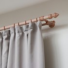 Карниз двухрядный, ширина 160 см, d=28 мм, пластиковые элементы, цвет дуб - Фото 13