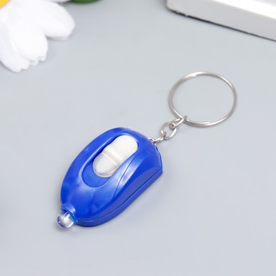 Фонарик свет на кольце "Маленький мышонок" МИКС 3,7х2,4х1,5 см