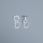 Карниз двухрядный, ширина 140 см, d=28 мм, пластиковые элементы, цвет светлый дуб - Фото 5