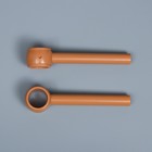 Карниз двухрядный, ширина 140 см, d=28 мм, пластиковые элементы, цвет светлый дуб - Фото 6