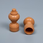 Карниз двухрядный, ширина 140 см, d=28 мм, пластиковые элементы, цвет светлый дуб - Фото 7