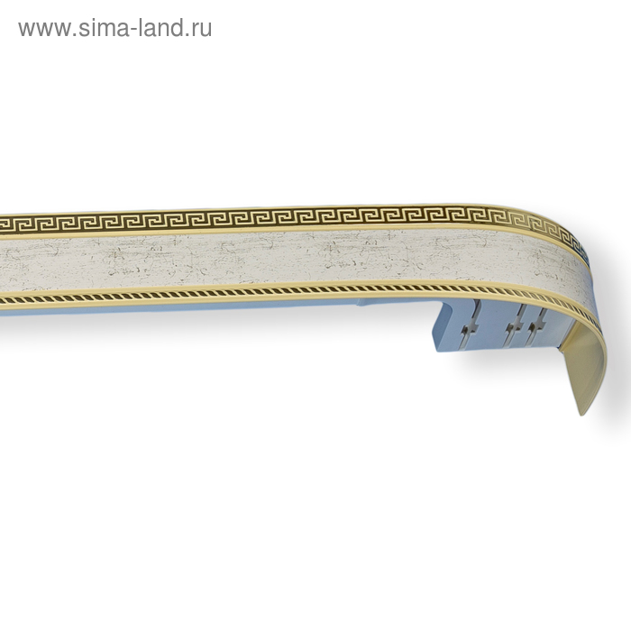 Карниз трёхрядный «Меандр», ширина 340 см, цвет оникс - Фото 1