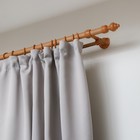 Карниз двухрядный, ширина 120 см, d=28 мм, пластиковые элементы, цвет светлый дуб - Фото 13