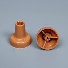 Карниз двухрядный, ширина 120 см, d=28 мм, пластиковые элементы, цвет светлый дуб - Фото 8