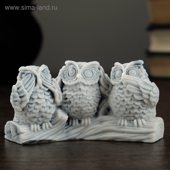 Сувенир Три совы 10см