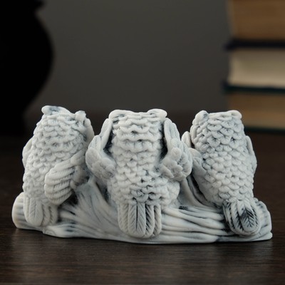 Фигурка «Три совы», 10 см