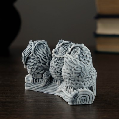 Фигурка «Три совы», 10 см