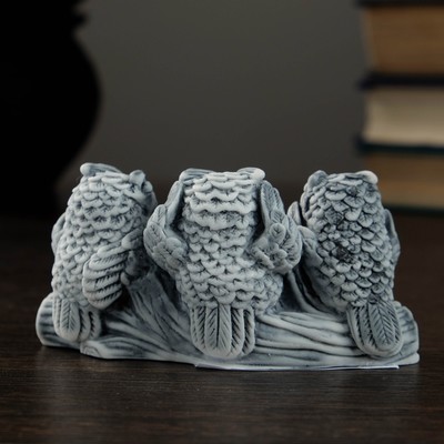 Фигурка «Три совы», 10 см