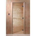 Дверь «Дженифер», размер коробки 200 × 80 см, левая, цвет прозрачный - фото 298159130