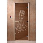 Дверь «Дженифер», размер коробки 200 × 80 см, левая, цвет бронза - фото 298159131