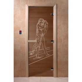 Дверь «Дженифер», размер коробки 200 × 80 см, левая, цвет бронза
