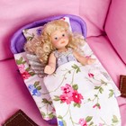 Домик кукольный из текстиля «Домик-рюкзак», сине-розовый - Фото 5
