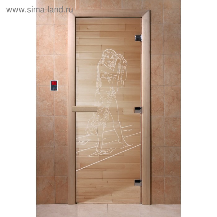 Дверь «Дженифер», размер коробки 190 × 70 см, правая, цвет прозрачный - Фото 1
