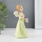 Фигурка керамика «Девочка ангел с букетом», 14×6.5×6 см - Фото 2