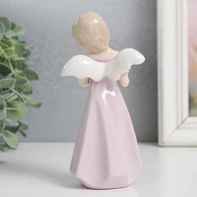 Фигурка керамика «Девочка ангел с розами», 13.5×6.5×4.5 см