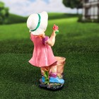 Садовая фигура "Девочка помощница", гипс, 38 см, микс - Фото 4