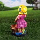 Садовая фигура "Девочка помощница", гипс, 38 см, микс - Фото 8