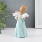 Фигурка керамика «Девочка ангел с букетом в зелёном платье», 14×6.5×6 см - Фото 4