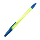 Ручка шариковая LANCER Office Style 820, игольчатый узел 0.5 мм, чернила синие, корпус зеленый хамелеон - Фото 2