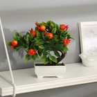 Бонсай искусственный в горшке «Деревце плодовое», 10×18 см - Фото 2