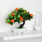 Бонсай искусственный в горшке «Мандарин», 10×18 см - Фото 2