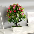 Бонсай в горшке «Деревце с мелкими цветами», 10×25 см, МИКС - Фото 1