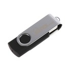 Флешка Mirex SWIVEL BLACK, 64 Гб, USB2.0, чт до 25 Мб/с, зап до 15 Мб/с, цвет черный-серый - Фото 1