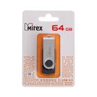 Флешка Mirex SWIVEL BLACK, 64 Гб, USB2.0, чт до 25 Мб/с, зап до 15 Мб/с, цвет черный-серый - Фото 4