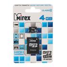 Карта памяти Mirex microSD, 4 Гб, SDHC, класс 4, с адаптером SD - Фото 2