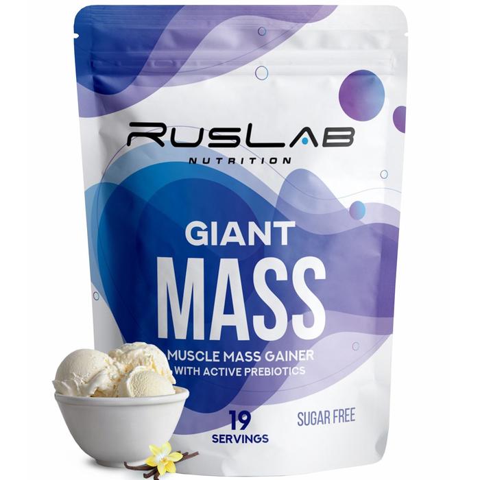 Белково - углеводный комплекс Giant Mass 30% Ванильное мороженое, 950 г - Фото 1