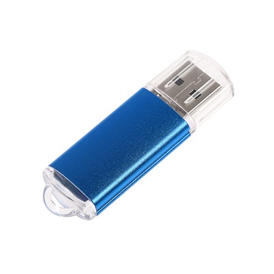 Флешка Mirex UNIT AQUA, 64 ГБ, USB 2.0, чтение до 25 Мб/с, запись до 15 Мб/с, синяя