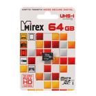 Карта памяти Mirex microSD, 64 Гб, SDXC, UHS-I, класс 10 - фото 8451786