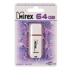 Флешка Mirex KNIGHT WHITE, 64 Гб, USB2.0, чт до 25 Мб/с, зап до 15 Мб/с, белая - Фото 3