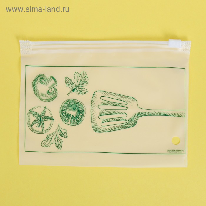 Пакет для хранения еды горизонтальный «Вкус настроения», 16 × 9 см - Фото 1