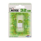 Флешка Mirex ARTON GREEN, 32 Гб, USB2.0, чт до 25 Мб/с, зап до 15 Мб/с, белая-зеленая - Фото 3