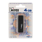 Флешка Mirex LINE BLACK, 4 Гб, USB2.0, чт до 25 Мб/с, зап до 15 Мб/с, черная - Фото 3