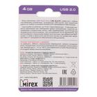 Флешка Mirex LINE BLACK, 4 Гб, USB2.0, чт до 25 Мб/с, зап до 15 Мб/с, черная - Фото 6