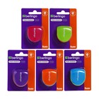 Точилка Berlingo «Fuze Ergo», 1 отверстие, с контейнером, пластиковая, блистер, европодвес, МИКС - Фото 1