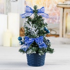 Искусственная ёлка настольная «Зимнее волшебство. Новогодний восторг», 20 см, со снегом, ветки ПВХ отгибаются - Фото 4