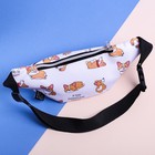 Сумка поясная "Корги"", иск. кожа, белая - Фото 2