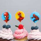 Свеча в торт набор, Человек-паук . 5 шт. - фото 9557555