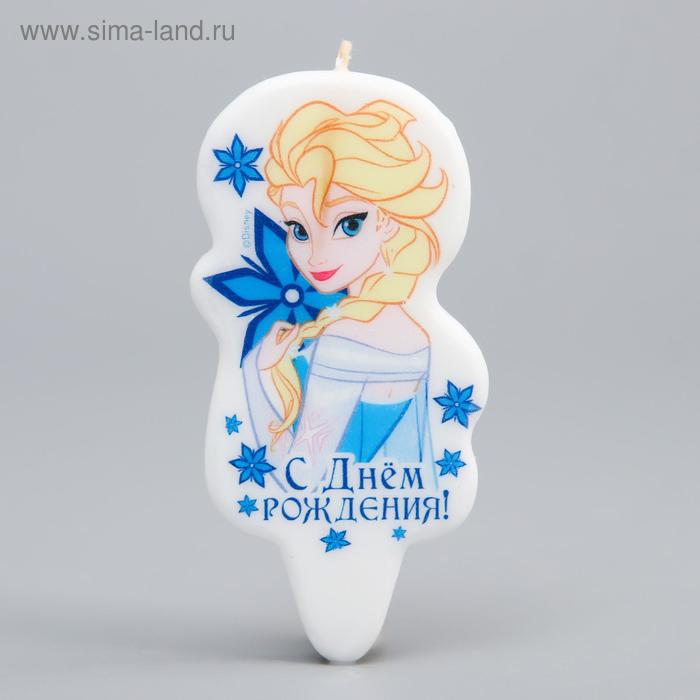 Свеча в торт «С Днем Рождения!», Холодное сердце - Фото 1