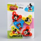 Свеча для торта "С Днем Рождения!", 5 штук, Микки Маус - фото 24718590