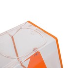 Лототрон 33*23*25 см, цвет основания оранжевый, оргстекло 2 мм В ЗАЩИТНОЙ ПЛЁНКЕ - Фото 3