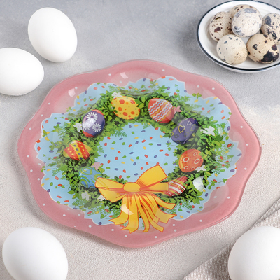 Подставка для яиц Доляна «Пасха», d=21 см, 8 ячеек