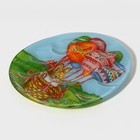 Подставка для яиц 10 ячеек Доляна «Пасхальный кролик», 24×20.5 см, стекло, разноцветная - Фото 4